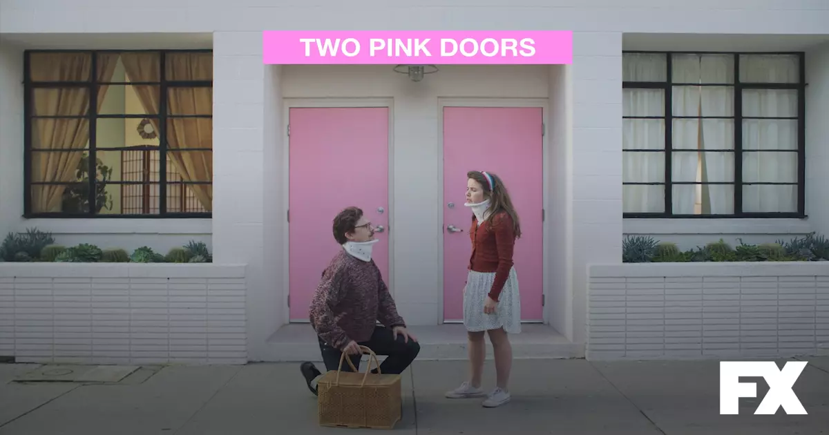 Two Pink Doors